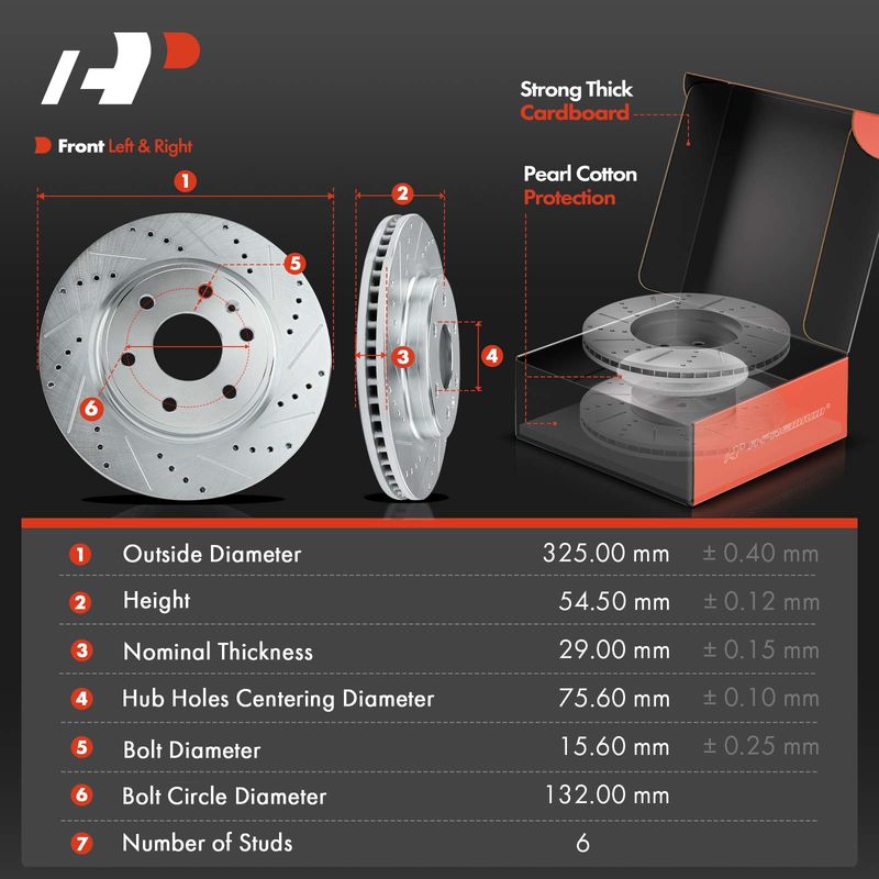 Front & Rear Drilled Rotors & Ceramic Brake Pads for Chevy Traverse Buick GMC
