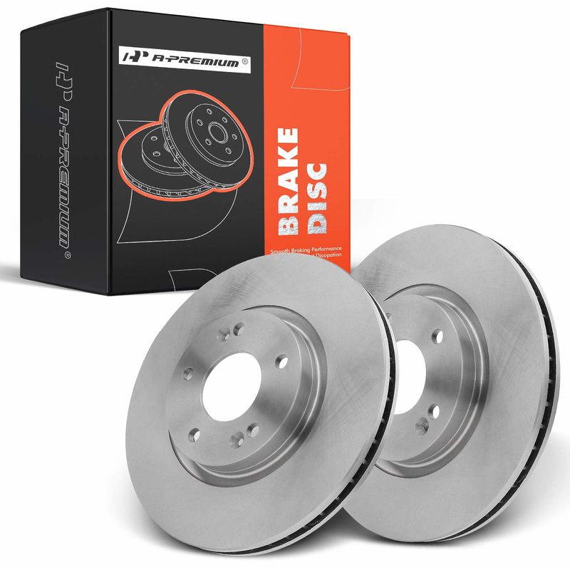 Front Disc Brake Rotors for Hyundai Santa Fe 2007-2009 with 5 Holes