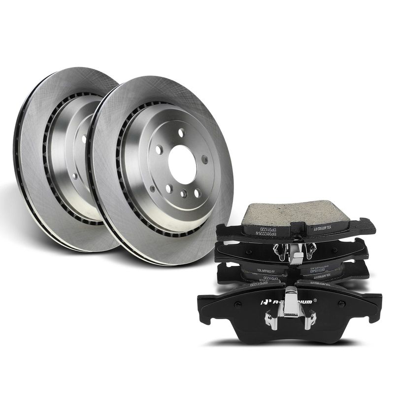 Rear Disc Brake Rotors & Ceramic Brake Pads for Mercedes-Benz ML320 R350 X164