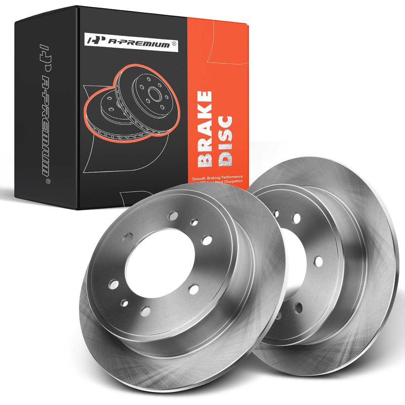 Rear Disc Brake Rotors for Hummer H3 2006-2010 H3T 2009-2010 3.5L 5.3L
