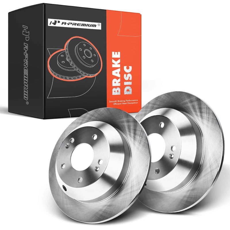 Rear Disc Brake Rotors for Hyundai Santa Fe 2010-2018 Kia Sorento 11-19 Sedona
