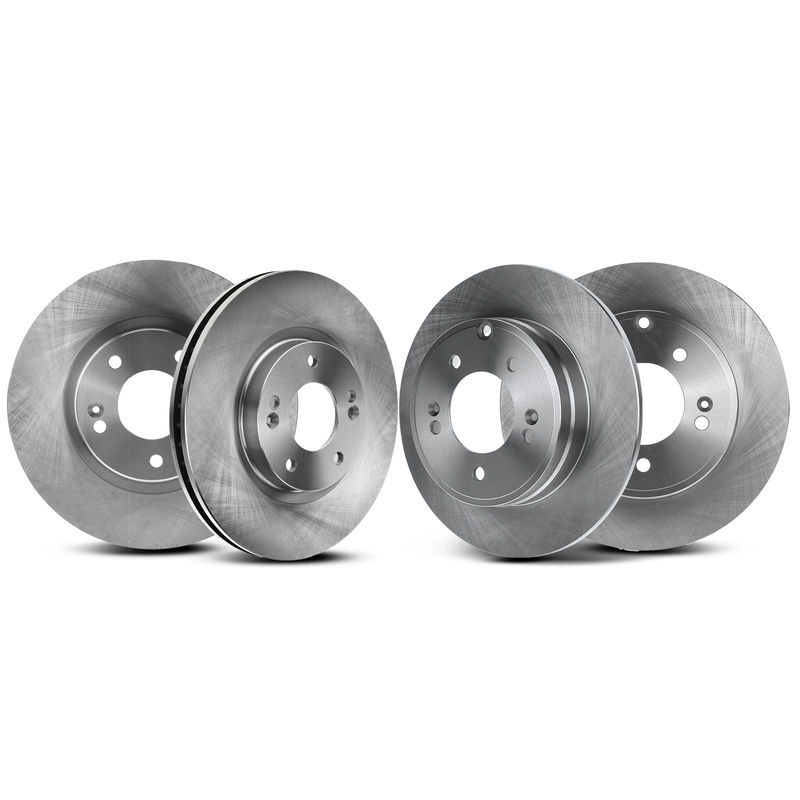 Front & Rear Disc Brake Rotors for Hyundai Sonata 2005-2015 Kia Optima 2011-2013