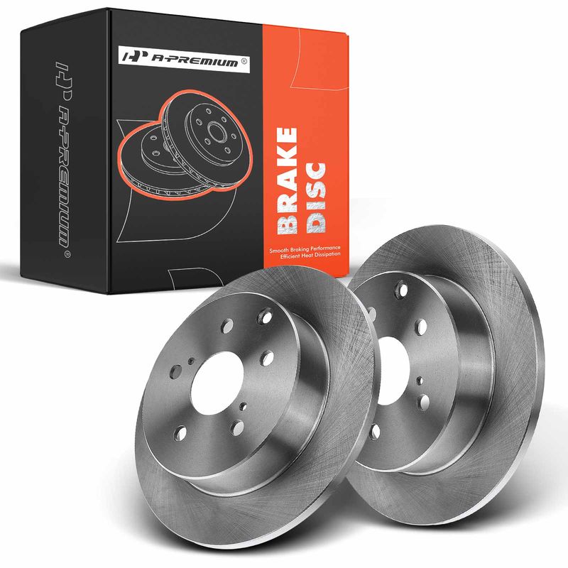 Rear Disc Brake Rotors for Toyota RAV4 2006-2018 Lexus HS250h 2010-2012 L4 2.4L