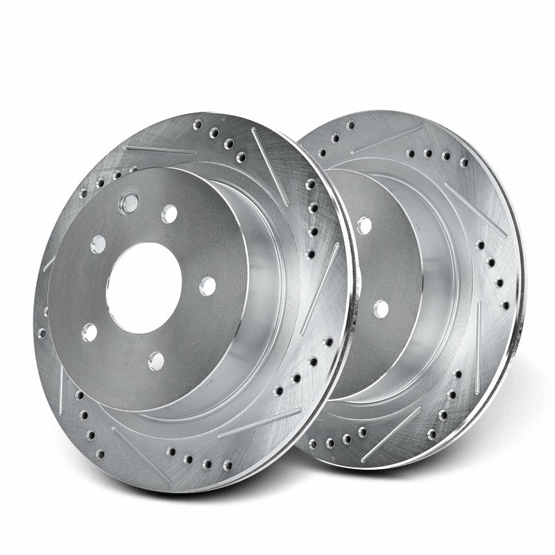 Rear Drilled Brake Rotors for INFINITI G35 03-05 Nissan 350Z Rogue Juke X-Trail