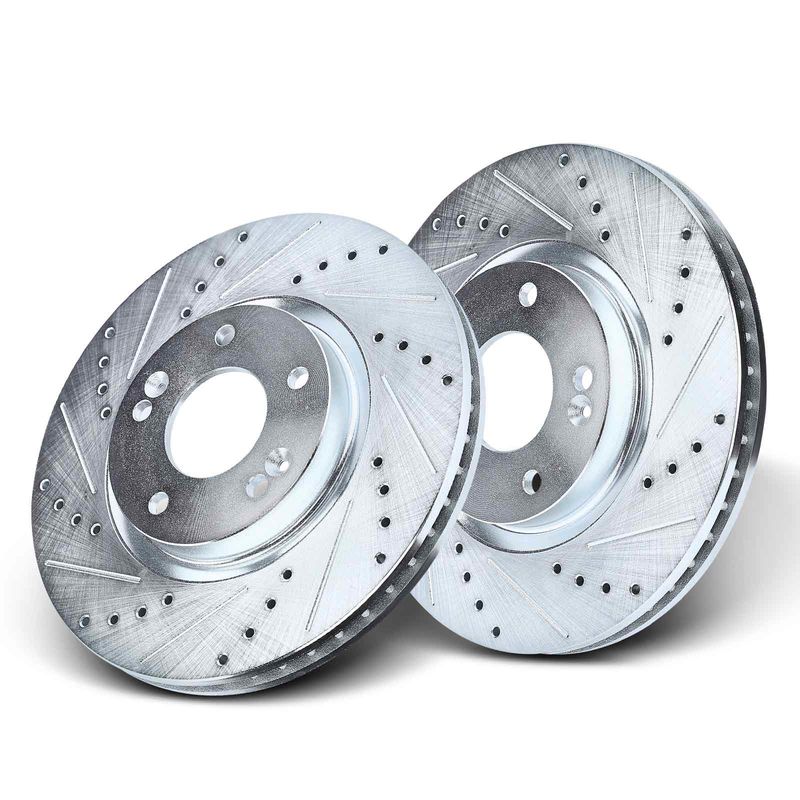 Front Drilled Brake Rotors for Hyundai Sonata 2006-2016 Kia Forte Optima Rondo