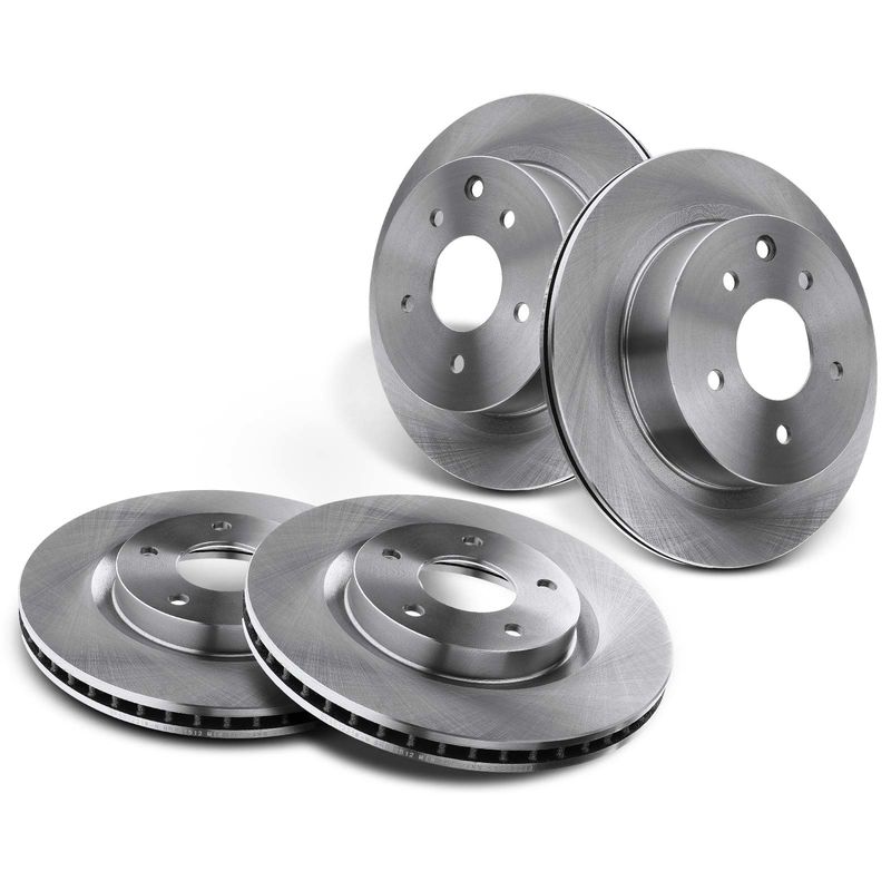 Front & Rear Disc Brake Rotors for Nissan Rogue 2008-2017 Rogue Select 2014-2015