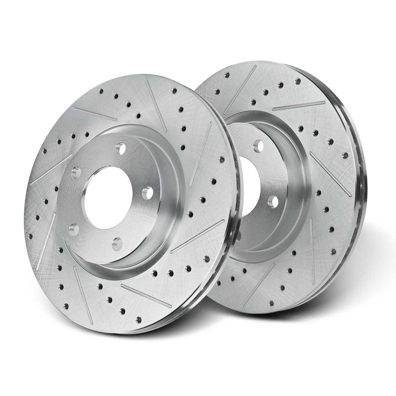Front Drilled Brake Rotors for Mazda 3 2004-2013 5 2006-2010 2012-2017 300mm
