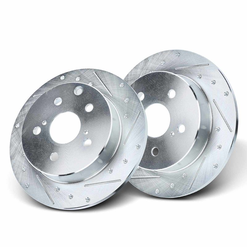Rear Drilled Brake Rotors for Toyota RAV4 2006-2018 Lexus HS250h 2010-2012