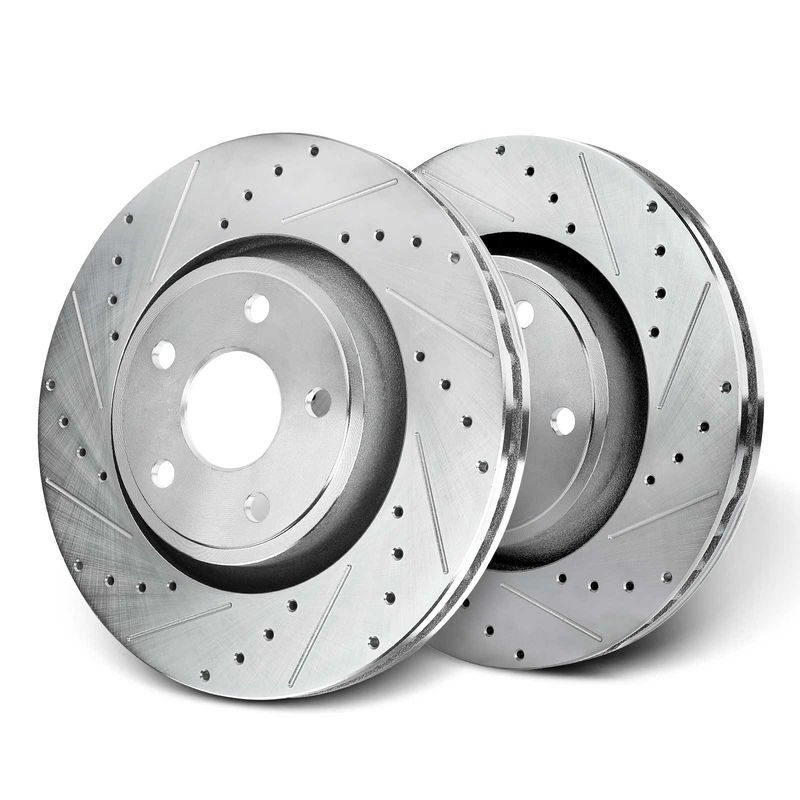 Front Drilled Brake Rotors for Jeep Grand Cherokee Dodge Durango 2011-2020