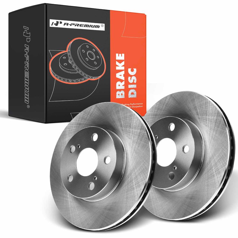 Front Disc Brake Rotors for Toyota Prius 2004-2009 L4 1.5L