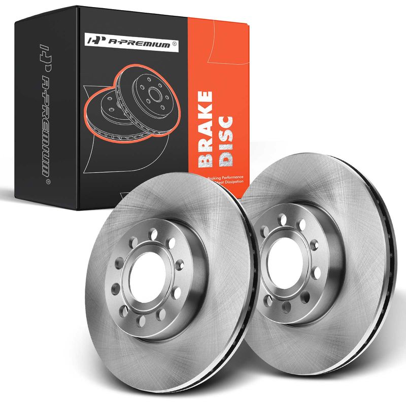 Front Disc Brake Rotors for Volkswagen Jetta 05-20 Beetle Golf Rabbit Audi A3