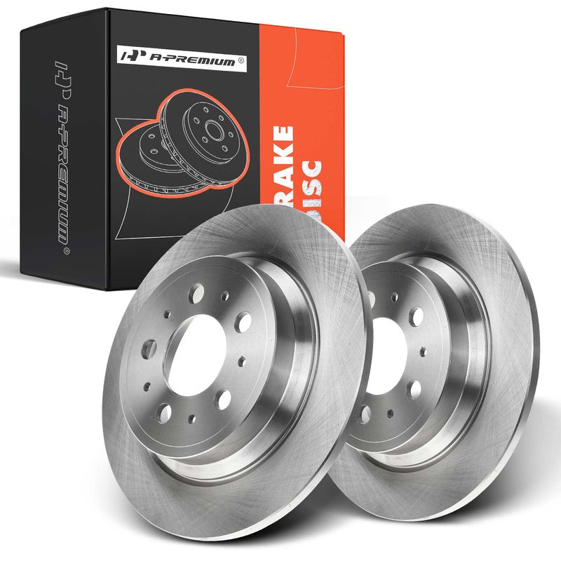 Rear Disc Brake Rotors for Volvo S60 2001-2009 S80 1999-2006 V70 2003-2007 XC70