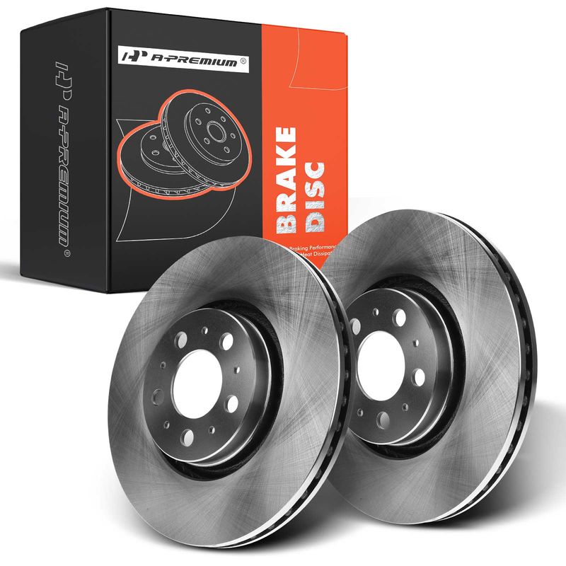 Front Disc Brake Rotors for Volvo XC90 2003-2014 2.5L S60 2008-2009 5-Lug