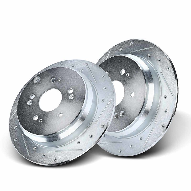 Rear Drilled Brake Rotors for Honda CR-V 2005-2016 Acura RDX 2007-2018