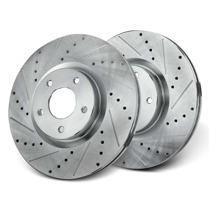 Front Drilled Brake Rotors for Nissan Maxima 2009-2019 Murano 2009-2011 V6 3.5L