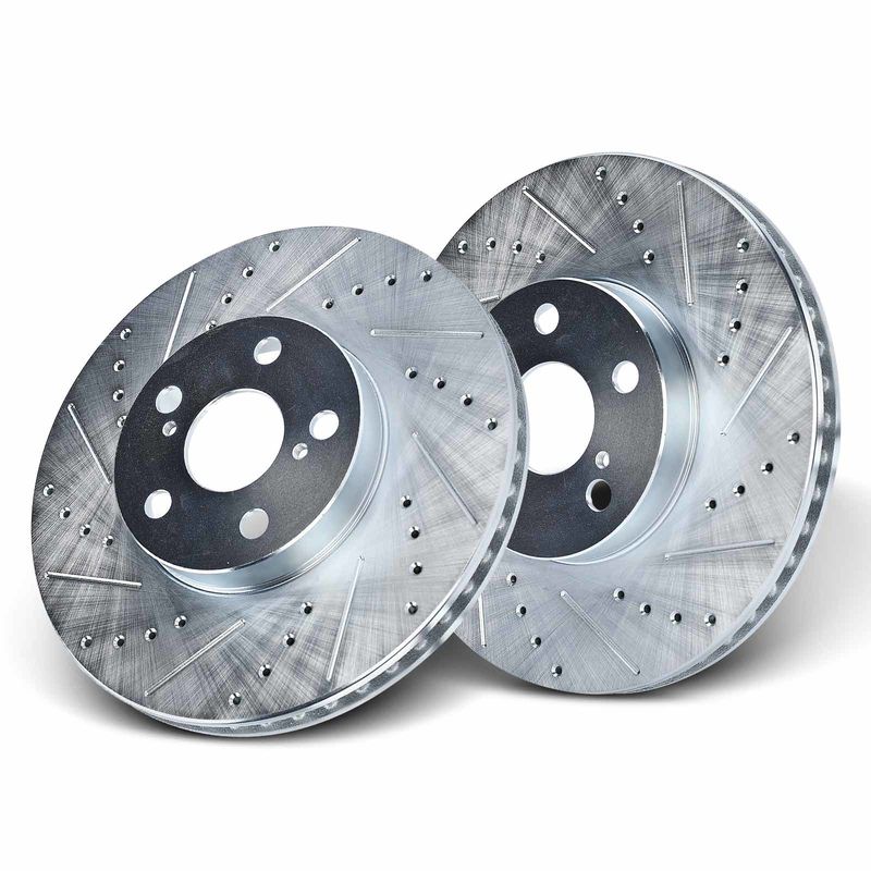 Front Drilled Brake Rotors for Toyota Corolla Matrix 2003-2008 Pontiac Scion tC