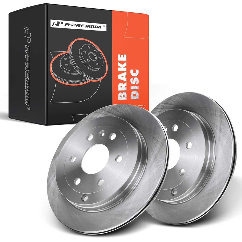 Rear Disc Brake Rotors for Chevrolet Traverse 2009-2017 GMC Acadia 2007-2017