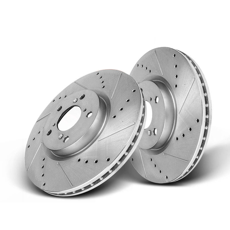 Front Drilled Brake Rotors for Honda Pilot 2009-2015 Acura MDX ZDX RLX