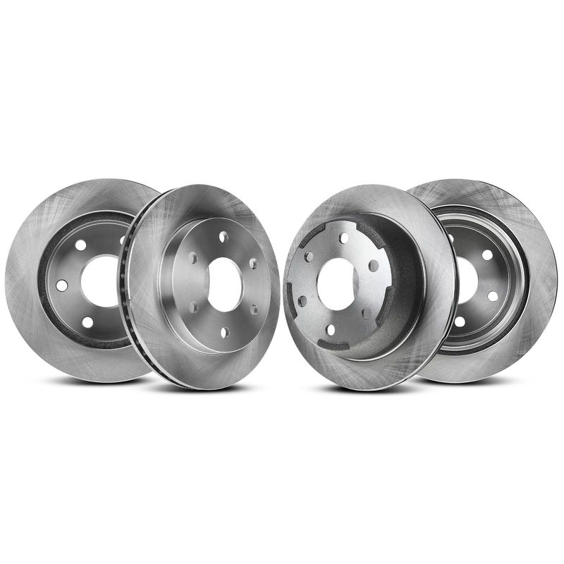 Front & Rear Disc Brake Rotors for Chevrolet Silverado 1500 1999-2004 GMC Yukon