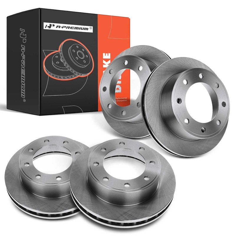 Front & Rear Disc Brake Rotors for Ford F-250 F-350 Super Duty 99-04 Excursion