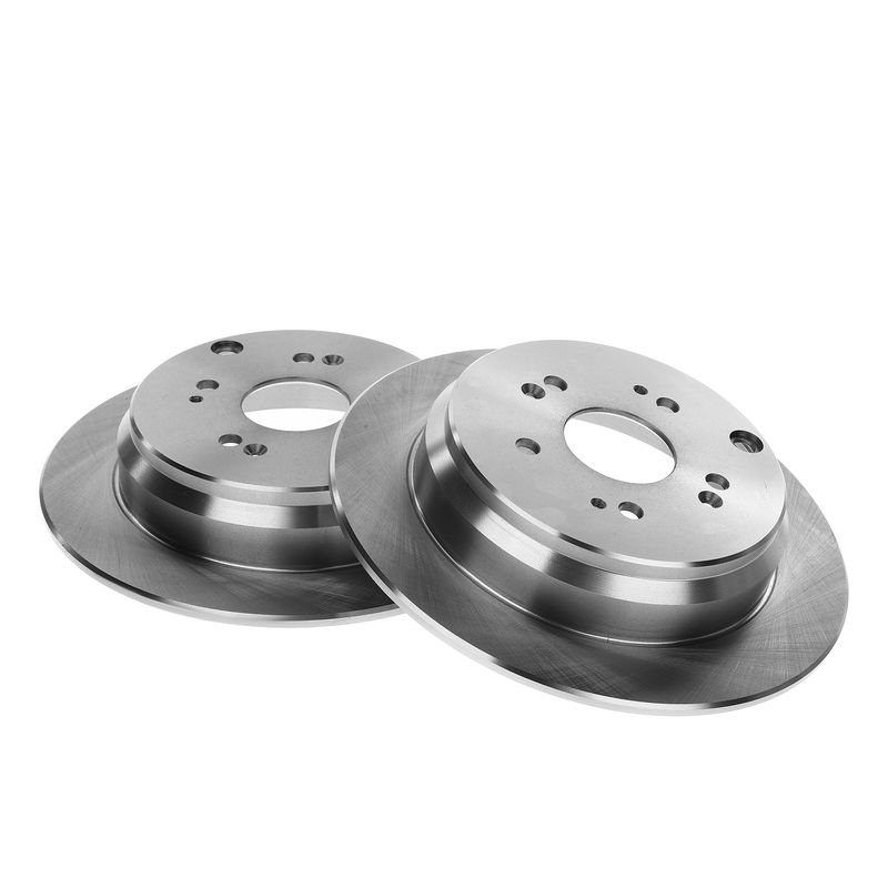 Rear Drilled Rotors & Ceramic Brake Pads for Honda CR-V 05-16 Acura RDX 10-18