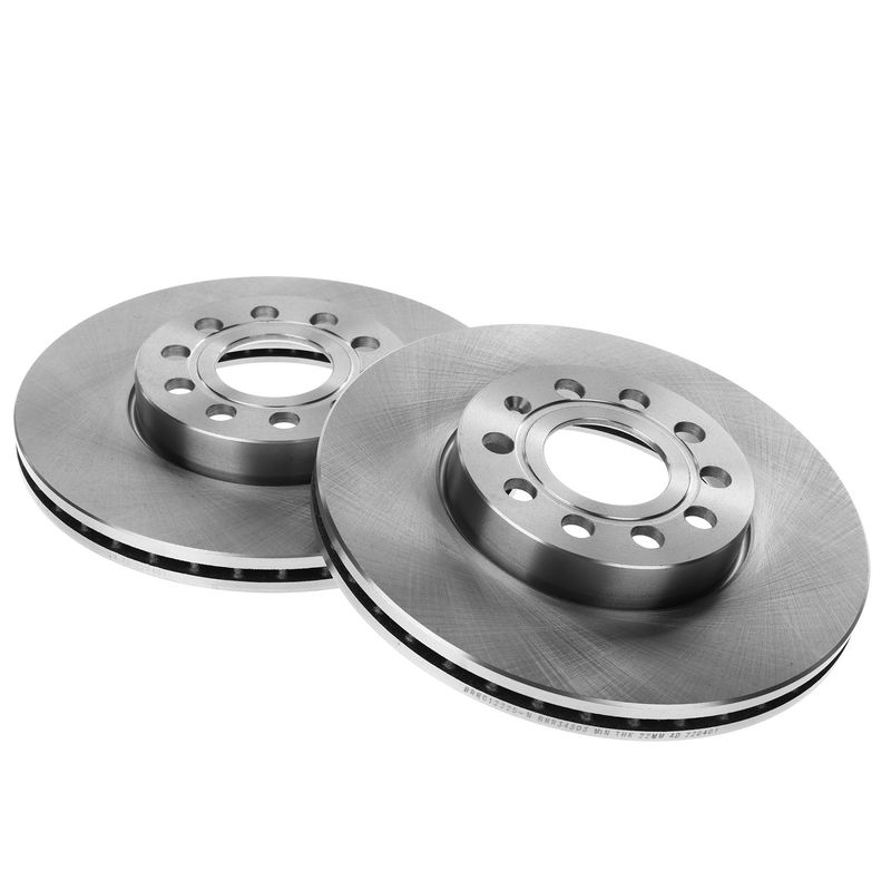 Front & Rear Disc Brake Rotors & Ceramic Brake Pads for Volkswagen Golf Jetta
