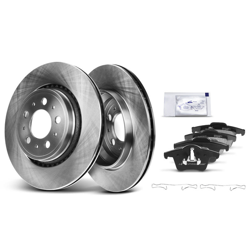 Rear Disc Brake Rotors & Ceramic Brake Pads for Volvo XC90 2.5L 2.9L 3.2L 4.4L