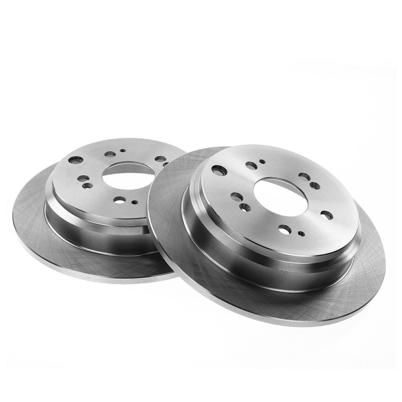 Rear Drilled Rotors & Ceramic Brake Pads for Honda Odyssey 2005-2010 V6 3.5L