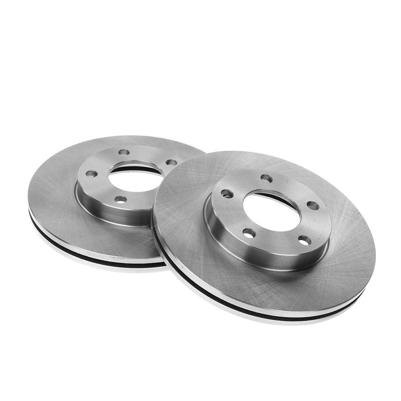 Front Disc Brake Rotors & Ceramic Brake Pads for Mazda 3 2004-2013 L4 2.0L