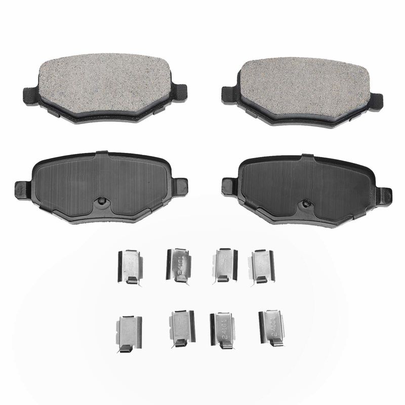 Rear Disc Brake Rotors & Ceramic Brake Pads for Lincoln MKS MKT Ford Explorer