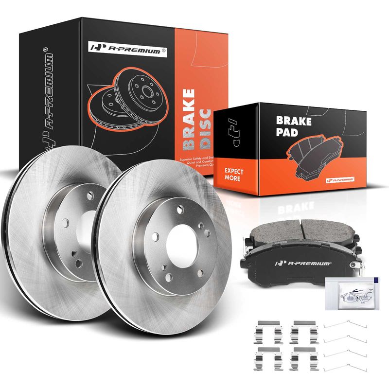 Front Disc Brake Rotors & Ceramic Brake Pads for Nissan Maxima Infiniti 96-99