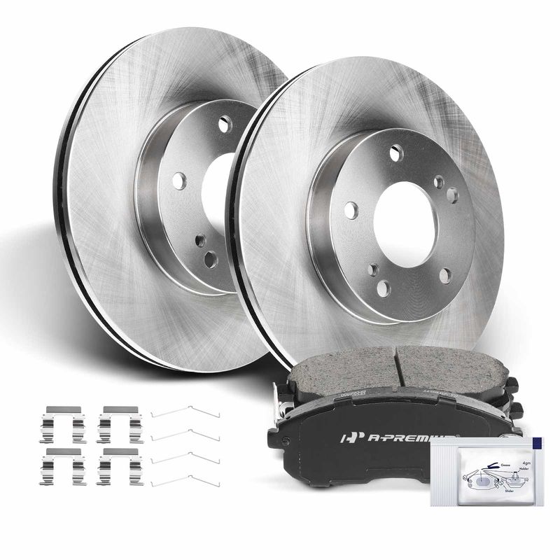 Front Disc Brake Rotors & Ceramic Brake Pads for Nissan Maxima Infiniti 96-99