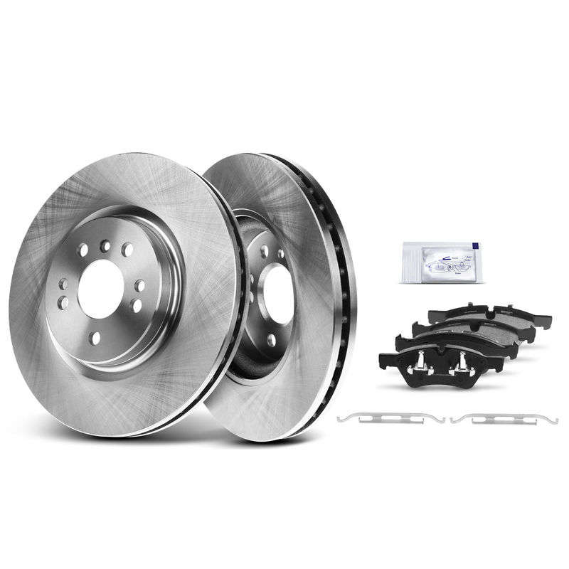 Front Disc Brake Rotors & Ceramic Brake Pads for Mercedes-Benz ML320 R350