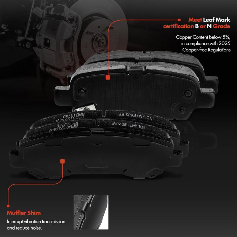 Front & Rear Disc Brake Rotors & Ceramic Brake Pads for Nissan Maxima V6 3.5L
