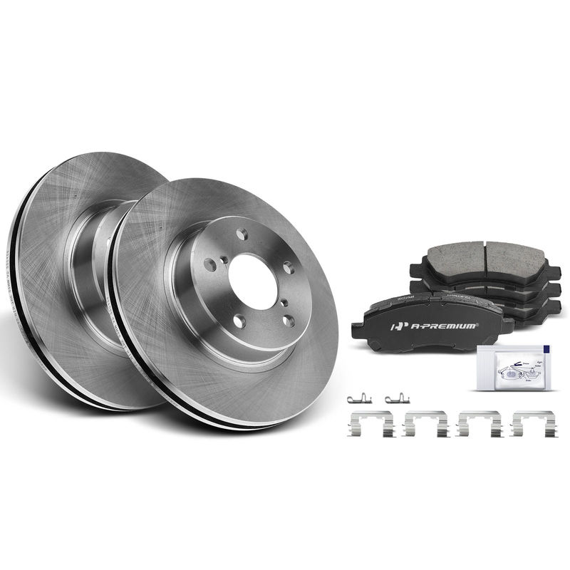 Front Disc Brake Rotors & Ceramic Brake Pads for Subaru Impreza 1997-2001 Legacy