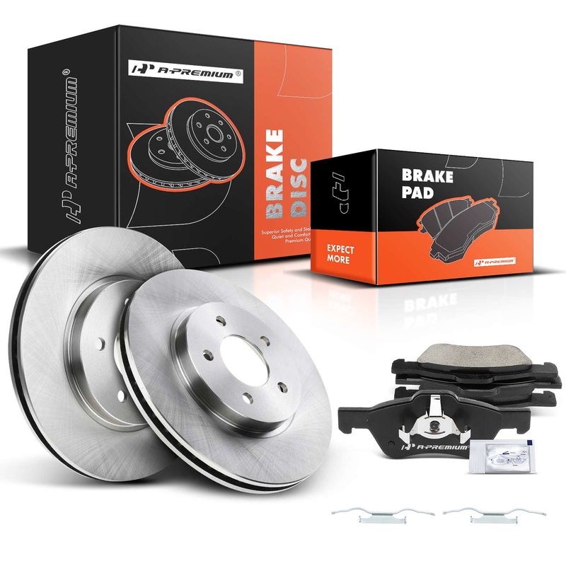 Front Disc Brake Rotors & Ceramic Brake Pads for Ford Escape Mercury Mariner