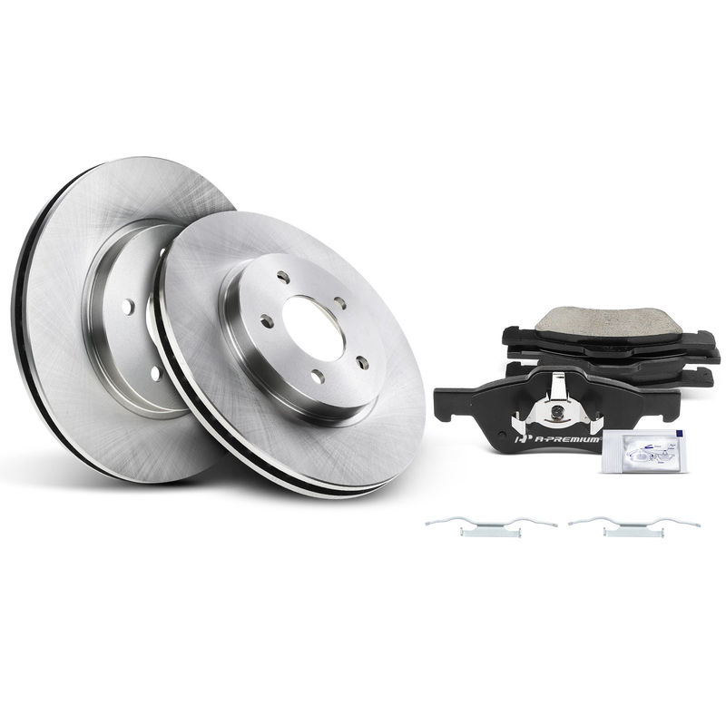 Front Disc Brake Rotors & Ceramic Brake Pads for Ford Escape Mercury Mariner