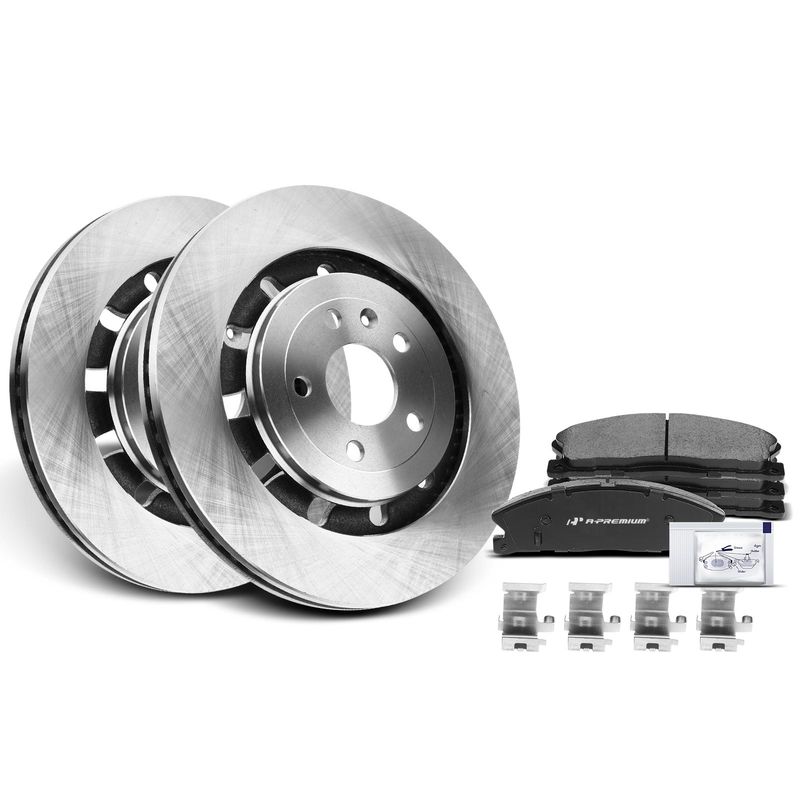 Front Disc Brake Rotors & Ceramic Brake Pads for Ford Explorer 2013-2019 Lincoln