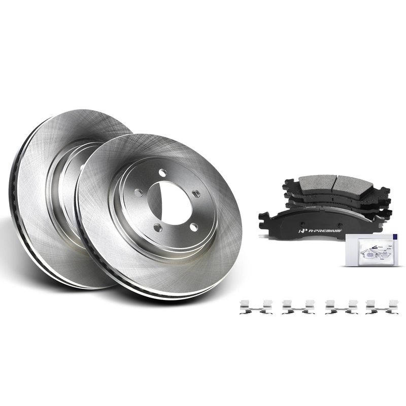 Front Disc Brake Rotors & Ceramic Brake Pads for Ford Explorer Mercury