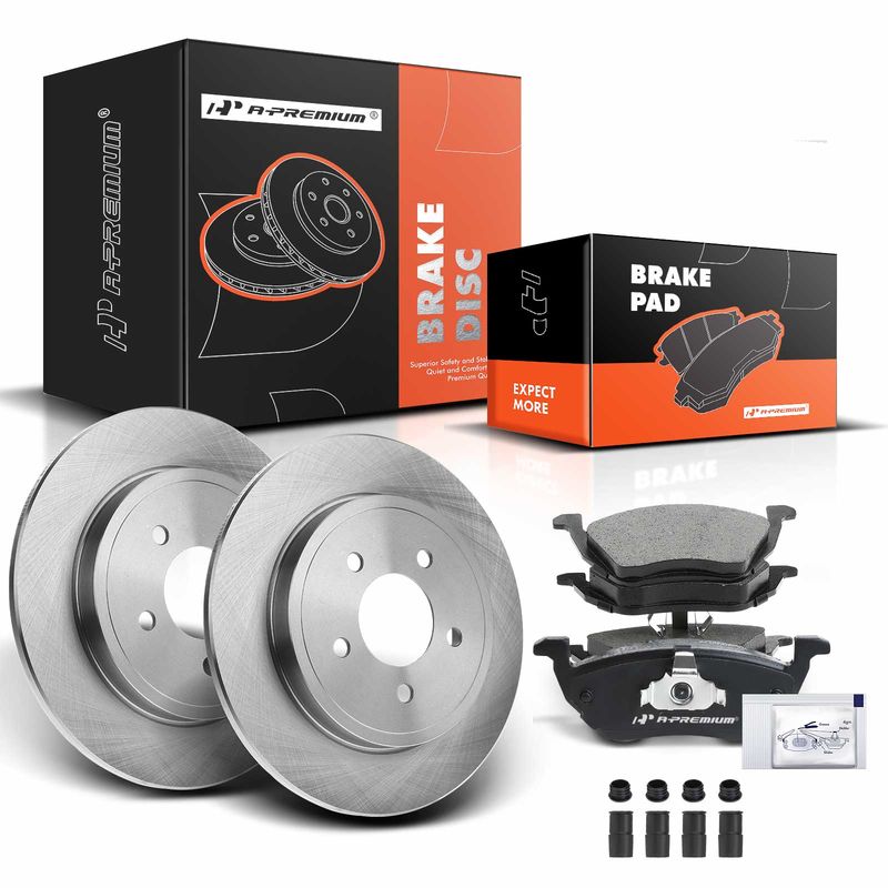 Rear Disc Brake Rotors & Ceramic Brake Pads for Ford Escape Mercury 05-08