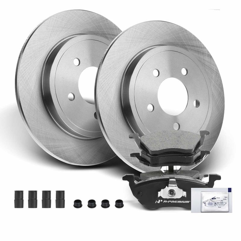 Rear Disc Brake Rotors & Ceramic Brake Pads for Ford Escape Mercury 05-08