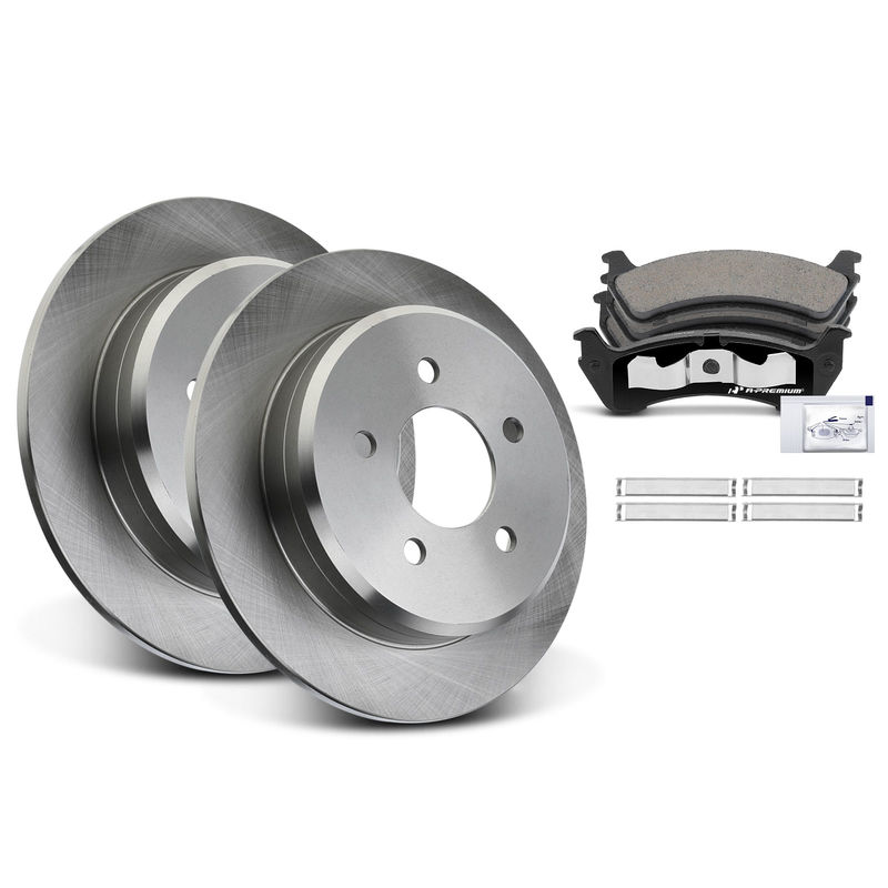 Rear Disc Brake Rotors & Ceramic Brake Pads for Ford Explorer Ranger Mercury