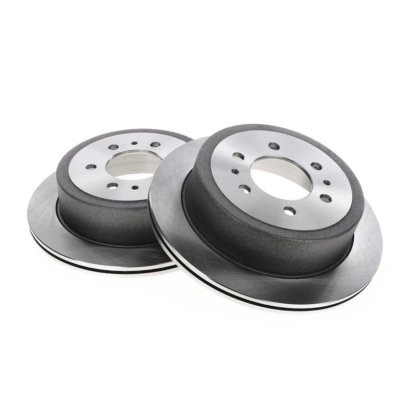 Front & Rear Disc Brake Rotors & Ceramic Brake Pads for Ford F-150 2010-2011