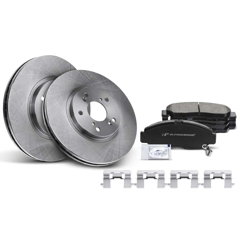 Front Disc Brake Rotors & Ceramic Brake Pads for Honda Accord Acura CL TL TSX