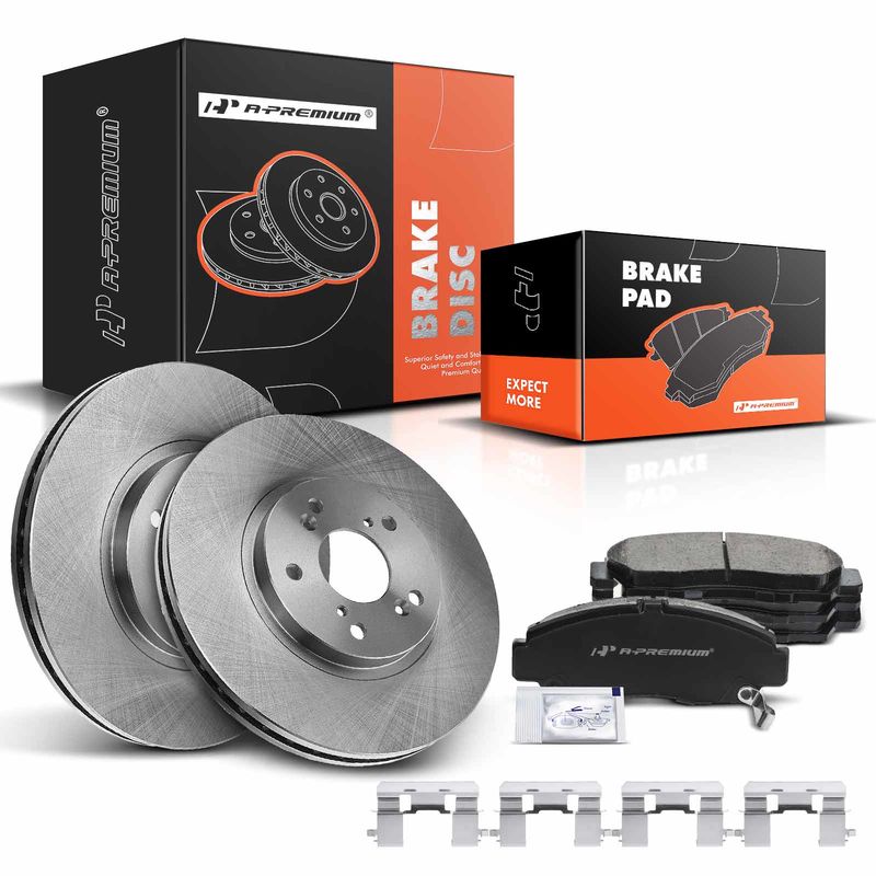 Front Disc Brake Rotors & Ceramic Brake Pads for Honda Accord Acura CL TL TSX