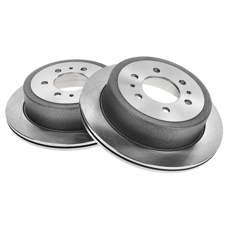 Front & Rear Disc Brake Rotors & Ceramic Brake Pads for Ford F-150 Lincoln 4WD