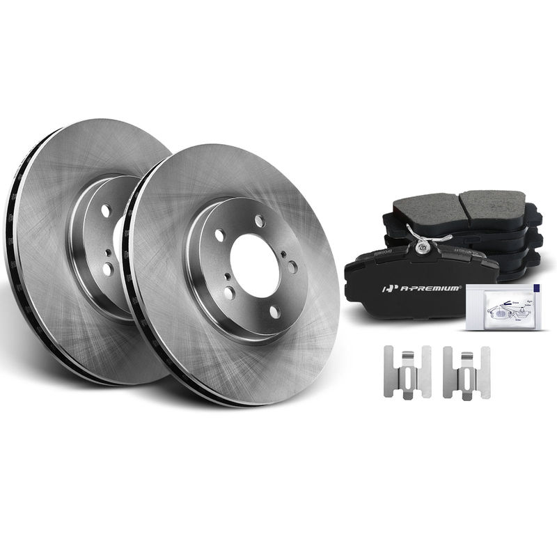 Front Disc Brake Rotors & Ceramic Brake Pads for Ford Taurus Lincoln Mercury