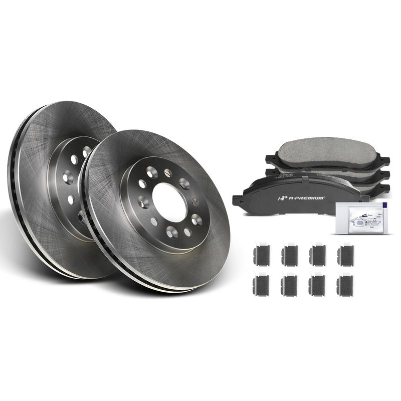 Front Disc Brake Rotors & Ceramic Brake Pads for Ford Freestar Mercury Monterey