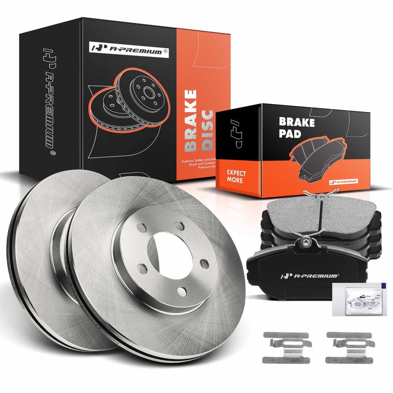 Front Disc Brake Rotors & Ceramic Brake Pads for Ford Taurus 1994-2000 Lincoln