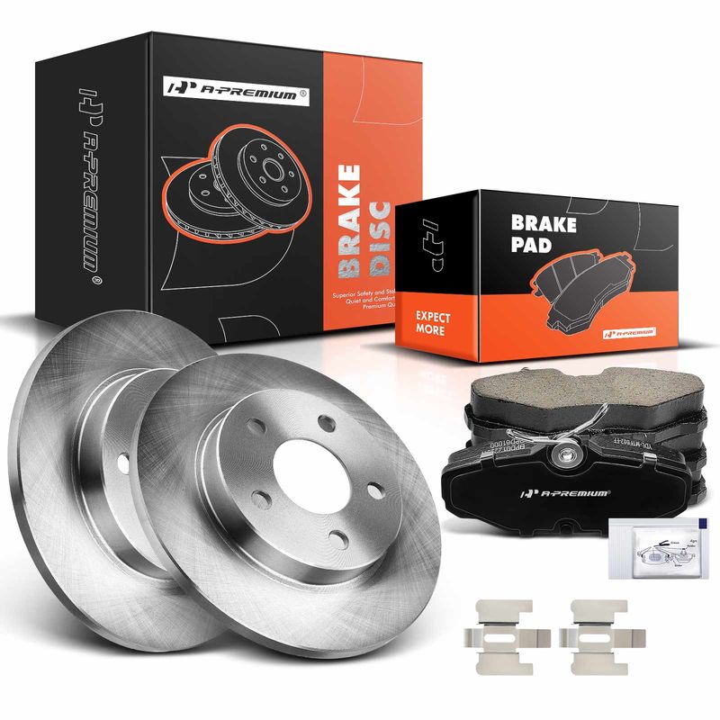 Rear Disc Brake Rotors & Ceramic Brake Pads for Ford Taurus Mercury 93-05